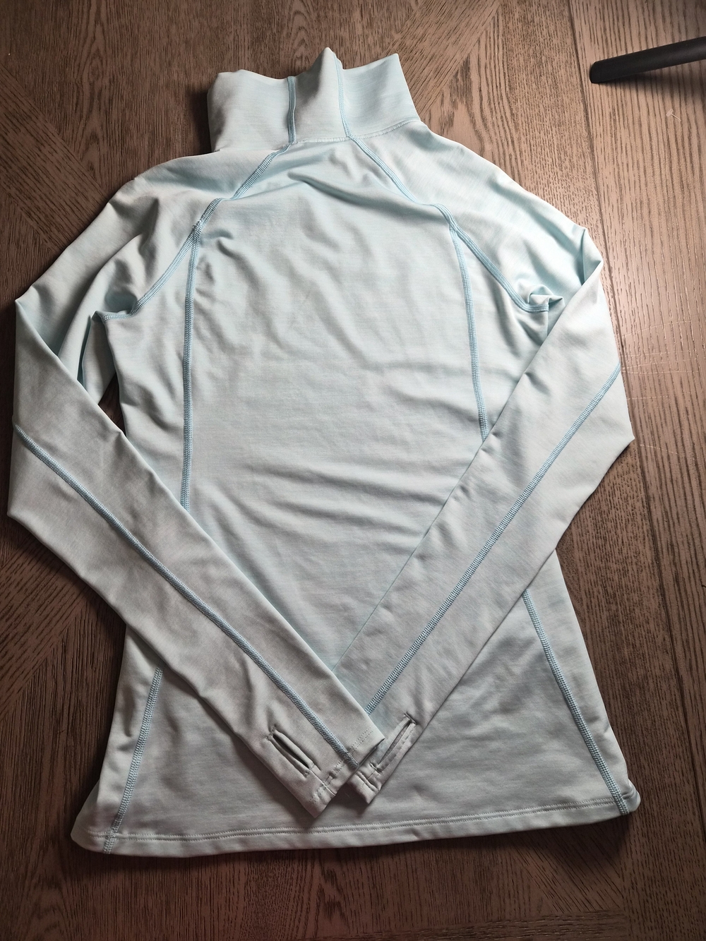 Under Armour Women's Light Blue Long-Sleeve Mock Neck Top - Picture 3 of 3